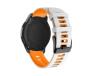 Bracelete Pioneer para Garmin Vivomove Hr Branco e Laranja