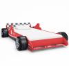 Cama  carro de corrida para crianças 90x200 cm vermelho