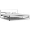 Cama  284684 Metal Cinzento (180x200 cm)