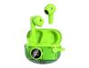 Auriculares Bluetooth True Wireless CHRONUS Sem Fio V5.3 Modo Duplo de Música para Jogos Conexão Automática Verde
