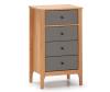 Chiffonier de cabeceira luca 4 gavetas 46