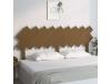 Cama com Cabeceira Mel CLICK AND BUY Madeira de Pinho Maciça Castanho (178x3x80.5cm)