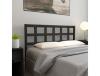 Cama com Cabeceira CLICK AND BUY Madeira de Pinho Maciça Preto (165.5x4x100cm)