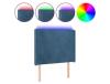 Cama com Cabeceira Luzes Led CLICK AND BUY Veludo Azul (93x16x118)