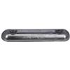 Super Marine Ano1930 Bolt On Zinc Plate Anode Prateado 300 x 65 mm