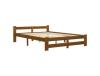 Estrutura de Cama 120X200 Cm Madeira Pinho Maciço Castanho Mel CLICNBUY