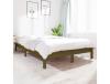 Estrutura Cama Pequena de Casal 120X190 Cm Pinho Castanho-Mel CLICNBUY
