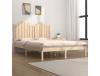 Estrutura de Cama Dupla 4Ft6 135X190 Cm Madeira de Pinho Maciça CLICNBUY