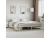 Estrutura de Cama com Cabeceira 193X203 Cm Metal Branco