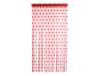 Cortinado MEOIRUERY Porta Janela Poliéster Vermelho (25x15x5cm)