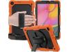 Capa para Samsung Galaxy Tab a 8.0 T290 T295 com Suporte Giratório Cor Laranja SIURN