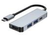 Hub Usb Hdmi240409-14Zzy Divisor Usb 3.0 Extensor Usb Cinza