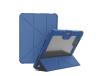 Capa ZRUXE para Ipad Pro 11 2024 Nillkin Bumper Pro Multi-Ângulo Dobrável Estilo Tablet Capa de Couro Azul