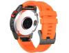 Bracelete Silicone Fecho Metal para Garmin Fenix 7S Laranja ANTIIMPACTO!
