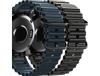 Pack 2X Bracelete Ocean Waves para Garmin Fenix 3 Azul e Preto ANTIIMPACTO!