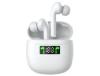 Auriculares YEMAESRE Versão Led Toque Inteligente Carregamento Rápido Type-C Redução YEMAESRE Tecido Bluetooth Branco