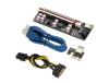 Placa Adaptadora Riser Alimentada Para Placa-mãe Slot Pci-e 1x 2x 4x 8x 16x