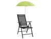Guarda-sóis Para Cadeira De Campismo 2 Pcs 105 Cm Verde