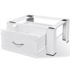 Suporte para máquina de lavar roupa com gaveta branco